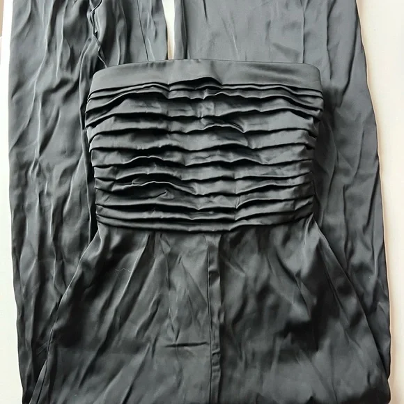 Abercrombie Emerson Ruched Strapless Jumpsuit - Black​​​ - Size XXS - Picture 3 of 5